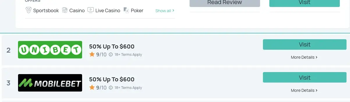 Sports Betting Affiliate WordPress Theme